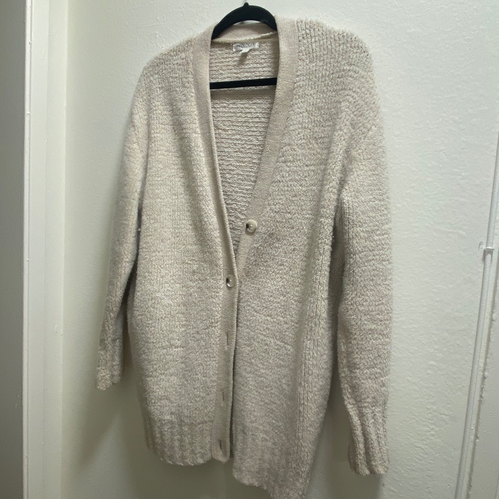 Cozy beige Cardigan Sweater
